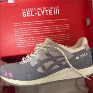Asics Gel-Lyte III in Gray and Pink 30th anniversary